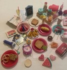Huge Mixed Lot American Girl Og 18    Doll Food Dishes Drinks Fruit Salt   Pepper