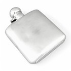 Art Deco Sterling Silver Hip Flask 150 Ml  Robert Pringle   Sons  Chester 1927