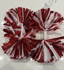 Red Cheerleading Pom Poms And Cheerleader Sports Dance Cheer Pom - 1 Pair
