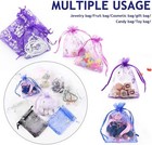 Sheer Butterfly Organza Wedding Party Favor Gift Candy Bags Jewelry Pouches