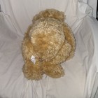 Vintage 1980 s Dakin 16  Inch Tan Teddy Bear Red Bow Plush Stuffed Animal Nwt