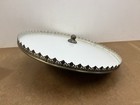 Vintage Ceiling Lamp Round Flush Mount Light Brass Filigree Ornate Large 50s 60s