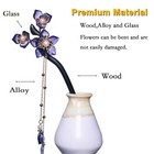Flower Hair Sticks Hair Chopstick Chinese Hair Stick 1pc 7 08  Wooden
