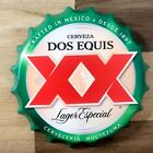 Huge Dos Equis Lager Especial Beer Bottle Cap Metal Sign  Man Cave Pub Bar Decor