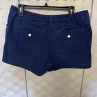 I e  Relaxed Blue Denim Shorts Pockets Casual Everyday Size 12