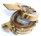 Nautical  Compass Prismatic Engineering Military Brass Vintage Antique Compass