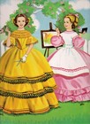 Vintage Uncut 1960 Little Women Paper Dolls pretty  1 Top Reproduction  1 Seller