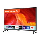 Onn 32 Inch Class Hd 720p Led Roku Black Smart Tv 100012589   Wireless Streaming