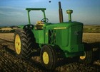 John Deere Tractor Picture Vintage Wall Art Country Farm Pasture Original Decor 