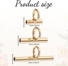 12pcs Pin To Pendant Converters 3 Sizes Brooch Pendant Converter Brass Pin Neckl