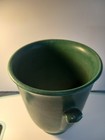 Weller Vintage Pottery Matte Green Vase 7   Inches Tall Gorgeous 