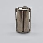 Vintage P4 Gillette Adjustable Double Edge Safety Razor Black Handle Flare Tip