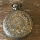 Antique New Haven Pocket Watch Full Hunter Gold Plated     Runs Briefly   Parts