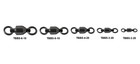Tsunami Ball Bearing Swivel Fishing Swivels  size 2 To 6 