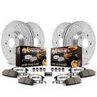 Power Stop K6260-36 Truck And Towing Z36 Brake Pad   Rotor Kit Cross-drilled And