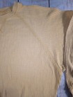Time And Tru Mustard Yellow Women s Thermal Crew Neck Long Sleeve Small Shirt