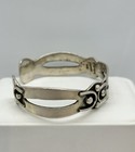 Vintage Signed Tr-107 Cuff Bangle Bracelet 925 Mexico Sterling Silver  14 5mm