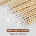 2200 Count Pointed Cotton Swabs With Storage Case - Precision Tips For Makeup  N