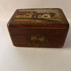 Vintage Wooden Trinket Box Hand Made In Soviet Union 1960s