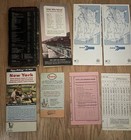 8 Diff New York Area Maps   Train Schedulles 1950s - 1970s - World Trade Center