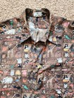 Vintage 90s Zanella Men Rayon Zoo Animals  Cats  Tiger Novelty Shirt Xl