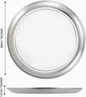 4 Pcs 10 Inch Stainless Steel Plates  Round Metal Dinner Plate  Stainless Steel