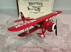 Vintage Diecast Wings Of Texaco 1931 Stearman Biplane Metal Bank -- New