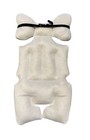 White Baby Car Seat Cushion Stroller Cushion Head Support For Newborn 14x12x24
