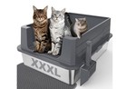 Extra Large Stainless Steel Cat Litter Box Leakproof Odor Resistant 28in  20  12in
