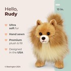 Bearington Rudy The Pomeranian Plush  13 Inch 13   13  