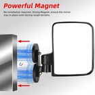 Tractor Mirrors Universal Magnetic Side Mirrors Compatible For John Deere Kubota