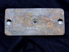 1880 s Antique Brass Print Block plate hoffmann sons Coffee Grocer milwaukee wi