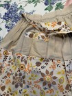 Lot Of 2 Vintage 1 2 Aprons  1 Pink Checked  1 Beige With Colorful Designs