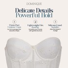 Dominique Women s Rosemarie Embroidered Lace Strapless Longline Bridal Bra