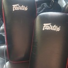 Fairtex Black red Muay Thai Boxing Martial Arts Strike Pads Pair Training Pads
