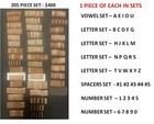 Deaton Grave Marker Letters -  11 16  High - Sets Of 5 Pcs - Or Choose Your Own