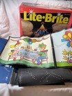Vintage 1993 Lite Brite Milton Bradley Light Bright Pegs Electric Toy Tested