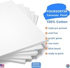 56 Pack 8x10 Blank Canvas Boards For Painting  Gesso Primed  Acid-free Cotton