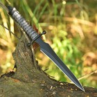 Wwii Allied Commando Dagger Double Edged Fixed Blade Inspired V-42 With Sheath