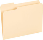 File Folders  Letter Size  8-1 2  X 11   Classic Manila  1 3-cut Tabs In Left 