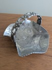 Vintage Hammered Aluminum Rodney Kent Tulip Basket 429 Hand Wrought