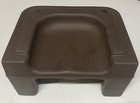 New Brown Commercial Grade Restaurant Booster Seat Dual Height Design