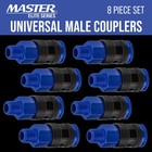 8 Pc Master Elite Universal Air Hose Quick-connect Coupler Set  1 4  Npt Male