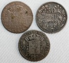 3 Coin Lot 1886 1898 1909 Belgium Silver 50 Centimes Coins Circulated You Grade