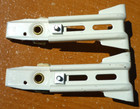  pair  Graber 4-1 8  Adjustable Single Rod Traverse Support Brackets - Off White