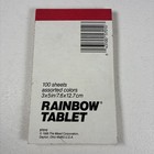 Vintage Mead Rainbow Sheets Pad Retro Cool 3 x 5  Notepad Assorted Colors 1988