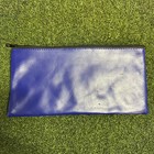 Vintage Chase Bank Cash Money Safe Deposit Bag Blue With Logo   Zipper Jp Morgan