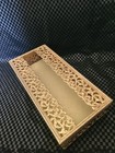 Vintage Hollywood Regency Gold Filigree Tissue Box Cover Ornate Vanity Decor