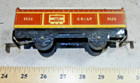 Marx 552g Rock Island Groceries   Sundries Gondola - O Gauge 6 Inch 4 Wheel T s