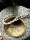 1 Vtg Spool Cone Bobbin Factory American Thread Star Left Twist Cotton Grey